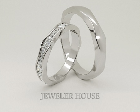 Реплика обручальных колец BVLGARI  СТ-0015