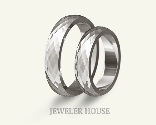 Обручальные кольца с ромбами СТ-0031