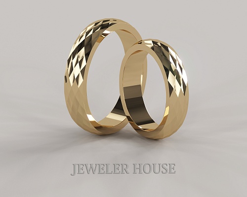 Обручальные кольца с ромбами СТ-0031