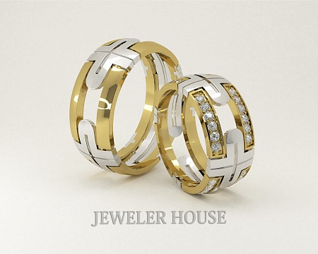 Реплика обручальных колец BVLGARI СТ-0005